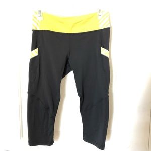 lululemon athletica crop leggings w/ side pockets